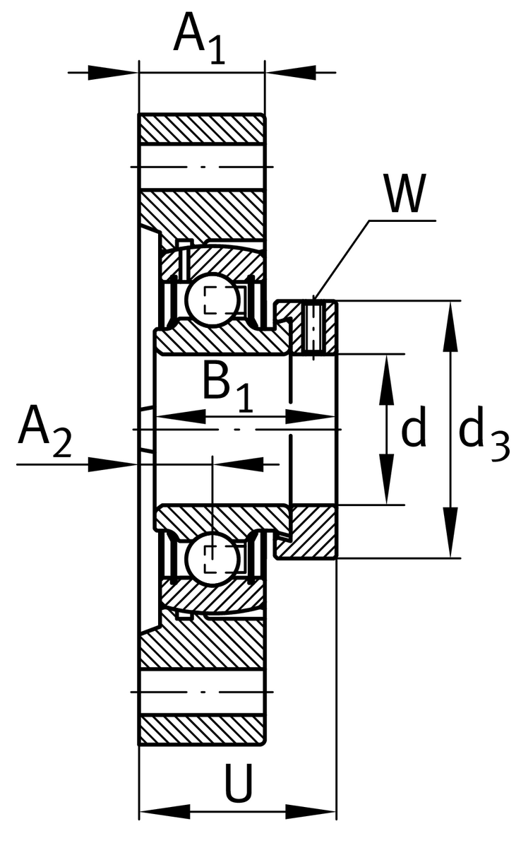 Фланцевый корпус INA GLCTE20-XL (GLCTE20)