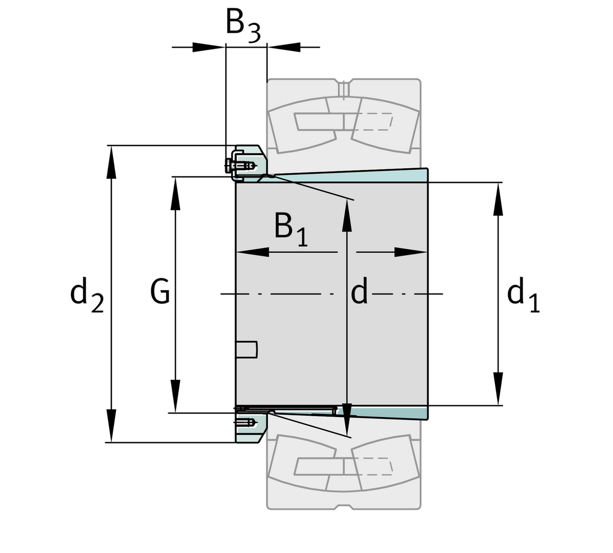 Закрепительная втулка INA H241/800-HG