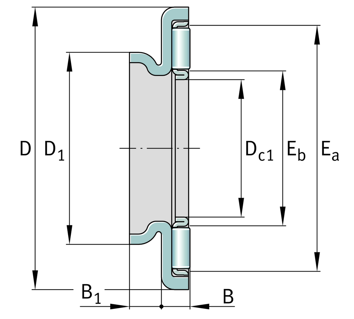 Упорный игольчатый подшипник INA AXW17