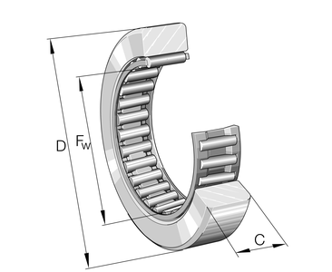 Опорный ролик INA RSTO6-TV (RSTO 6 TN, RSTO6TN)