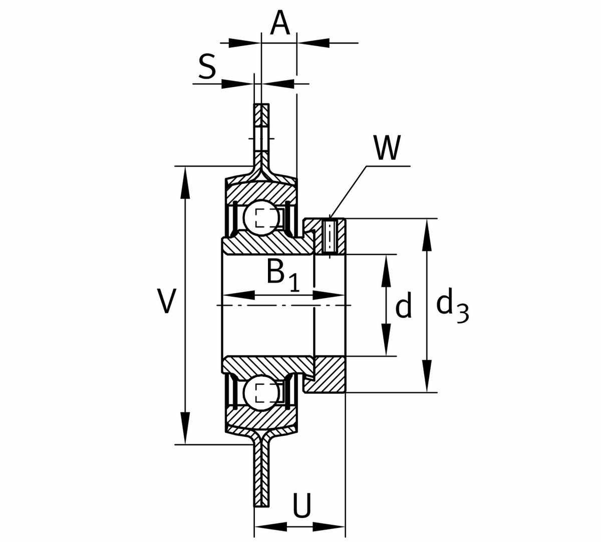 Фланцевый корпус INA RA25-XL (RA25)